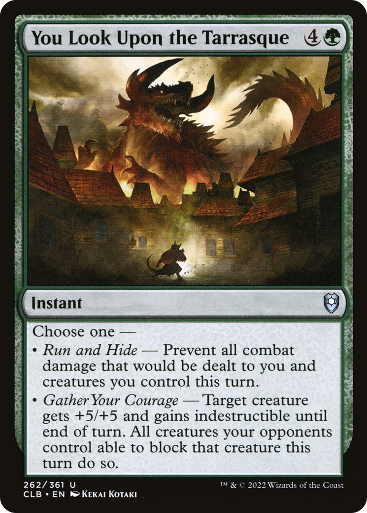 You Look Upon the Tarrasque (262) [Commander Legends: Battle for Baldur's Gate] foil - Deck Out Gaming