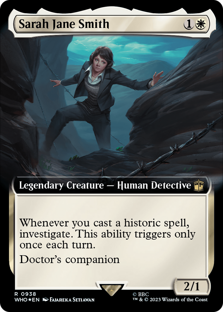 Sarah Jane Smith (Extended Art) (Surge Foil) (938) [Doctor Who] foil - Deck Out Gaming