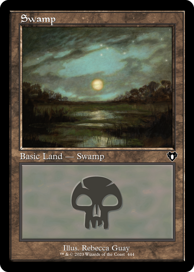 Swamp (444) (Retro Frame) (444) [Commander Masters] foil - Deck Out Gaming