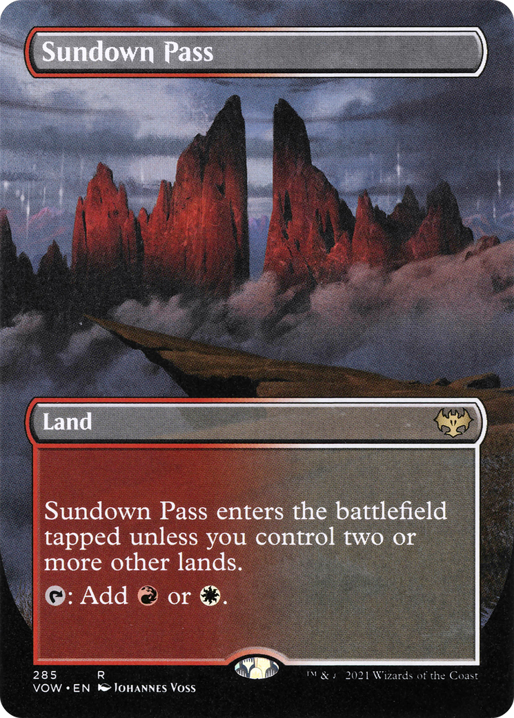 Sundown Pass (Borderless) (285) [Innistrad: Crimson Vow] - Deck Out Gaming