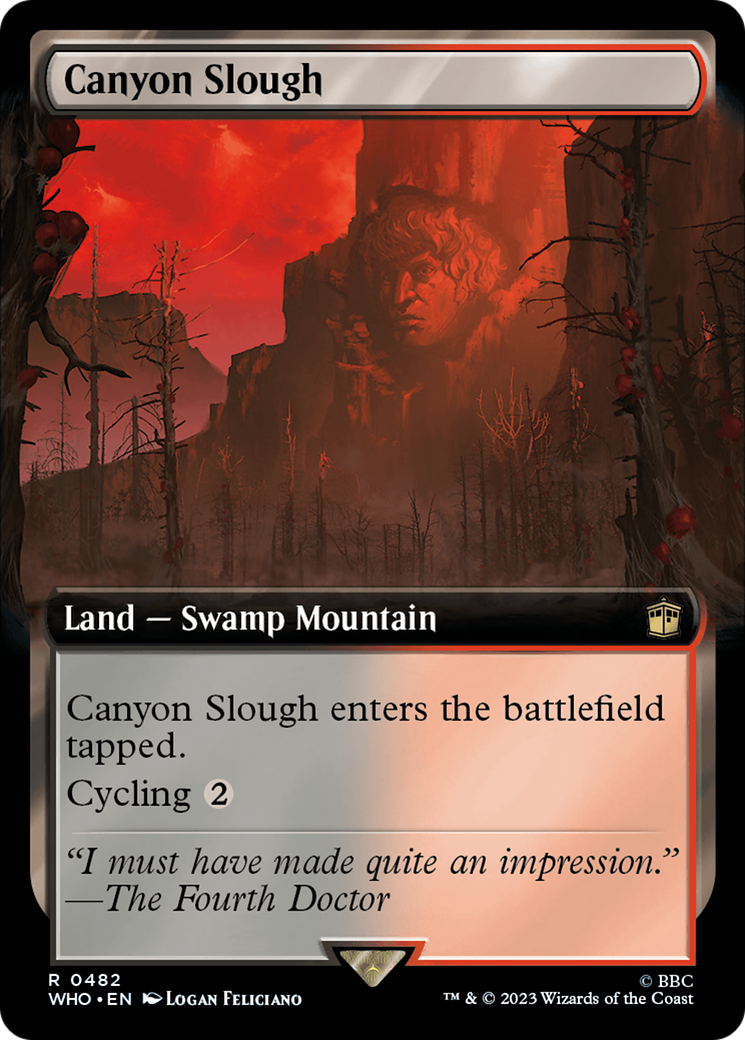 Canyon Slough (Extended Art) (482) [Doctor Who] foil - Deck Out Gaming