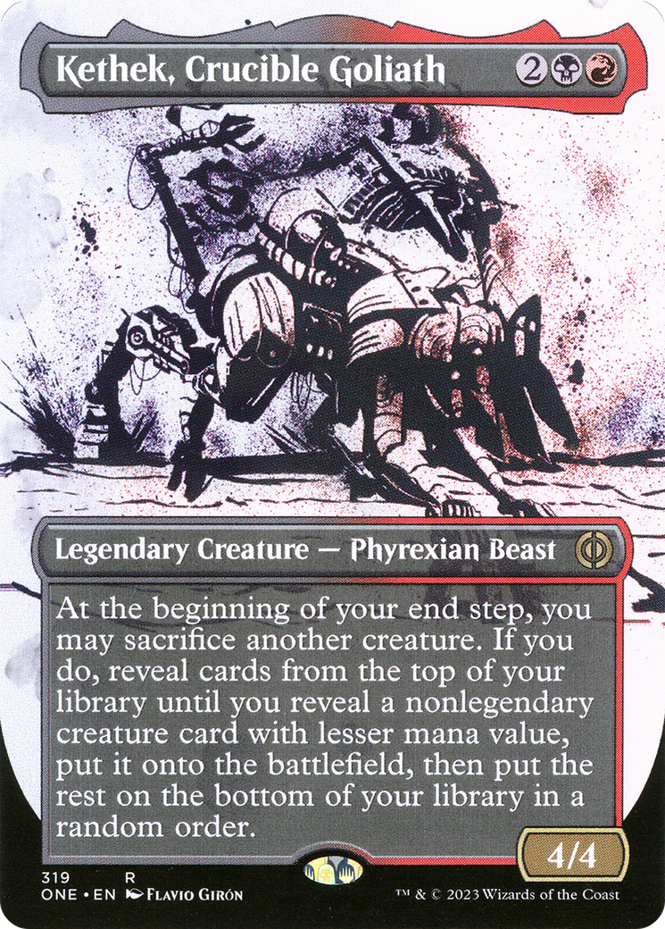 Kethek, Crucible Goliath (Showcase) (319) [Phyrexia: All Will Be One] foil - Deck Out Gaming