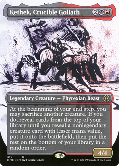 Kethek, Crucible Goliath (Showcase) (319) [Phyrexia: All Will Be One] foil - Deck Out Gaming