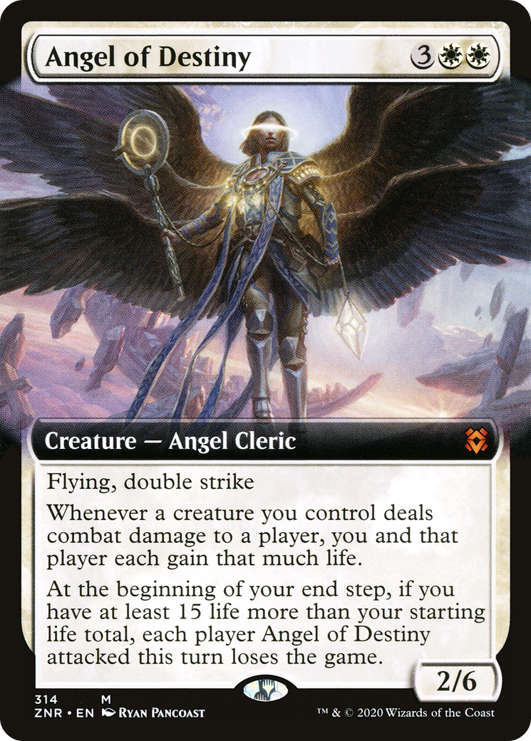 Angel of Destiny (Extended Art) (314) [Zendikar Rising] foil - Deck Out Gaming