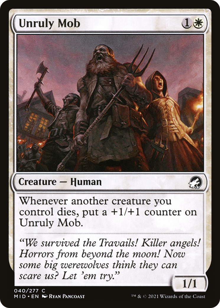 Unruly Mob (40) [Innistrad: Midnight Hunt] - Deck Out Gaming