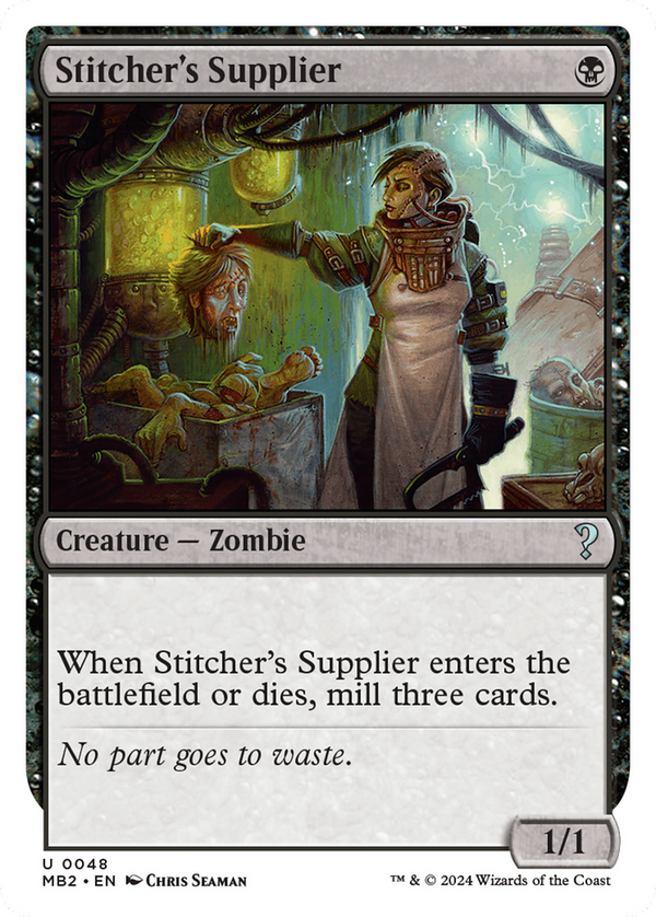 Stitcher's Supplier (White Border) (48) [Mystery Booster 2] - Deck Out Gaming