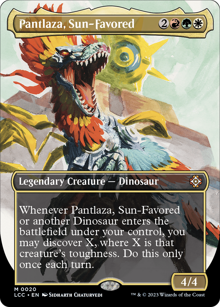 Pantlaza, Sun-Favored (Borderless) (20) [The Lost Caverns of Ixalan Commander] - Deck Out Gaming