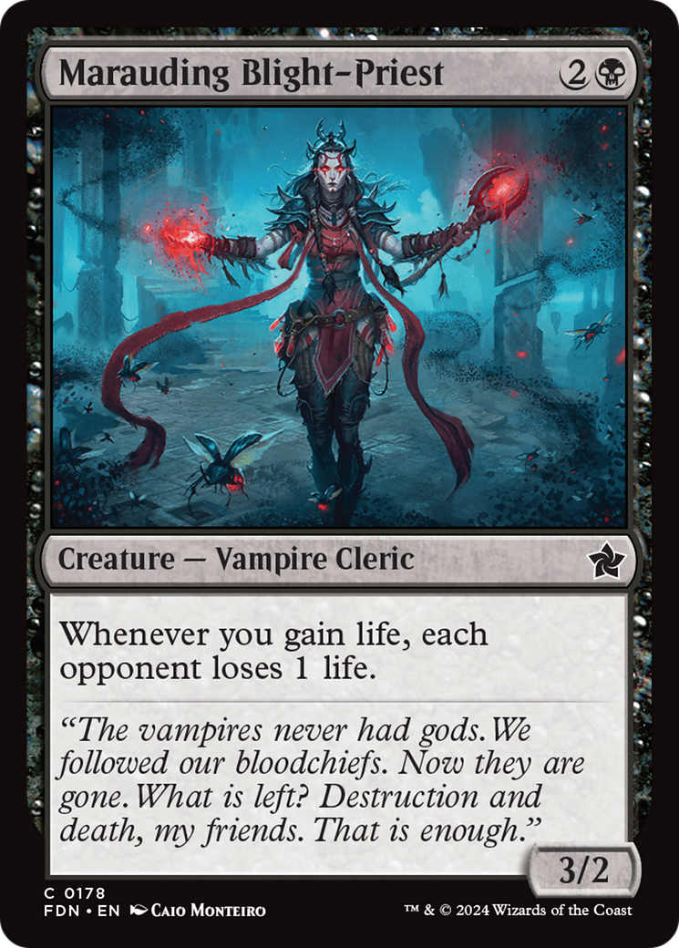 Marauding Blight-Priest (178) [Foundations] foil - Deck Out Gaming