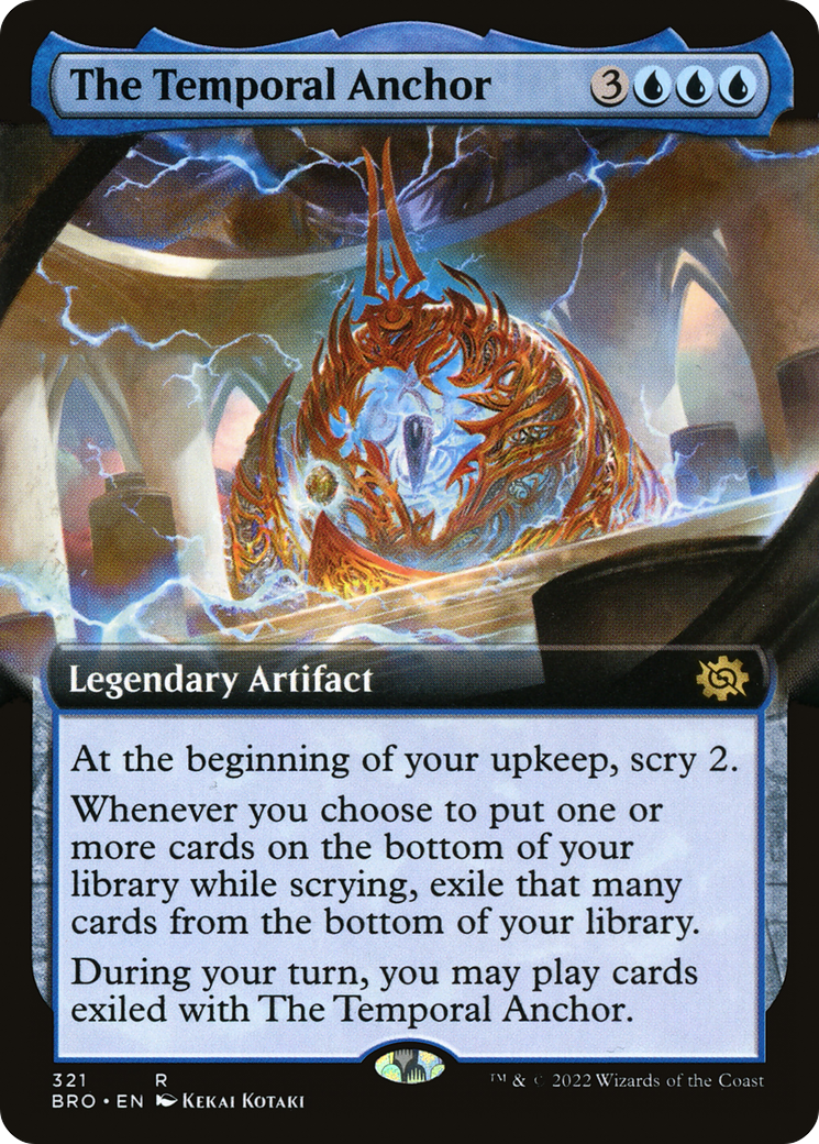 The Temporal Anchor (Extended Art) (321) [The Brothers' War] foil - Deck Out Gaming