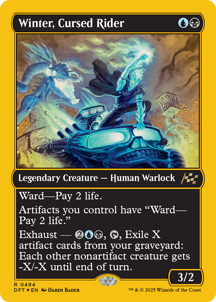 Winter, Cursed Rider (First-Place Foil) (494) [Aetherdrift] foil - Deck Out Gaming