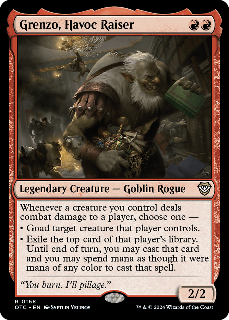 Grenzo, Havoc Raiser (168) [Outlaws of Thunder Junction Commander] - Deck Out Gaming