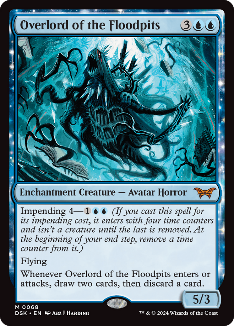 Overlord of the Floodpits (68) [Duskmourn: House of Horror] - Deck Out Gaming