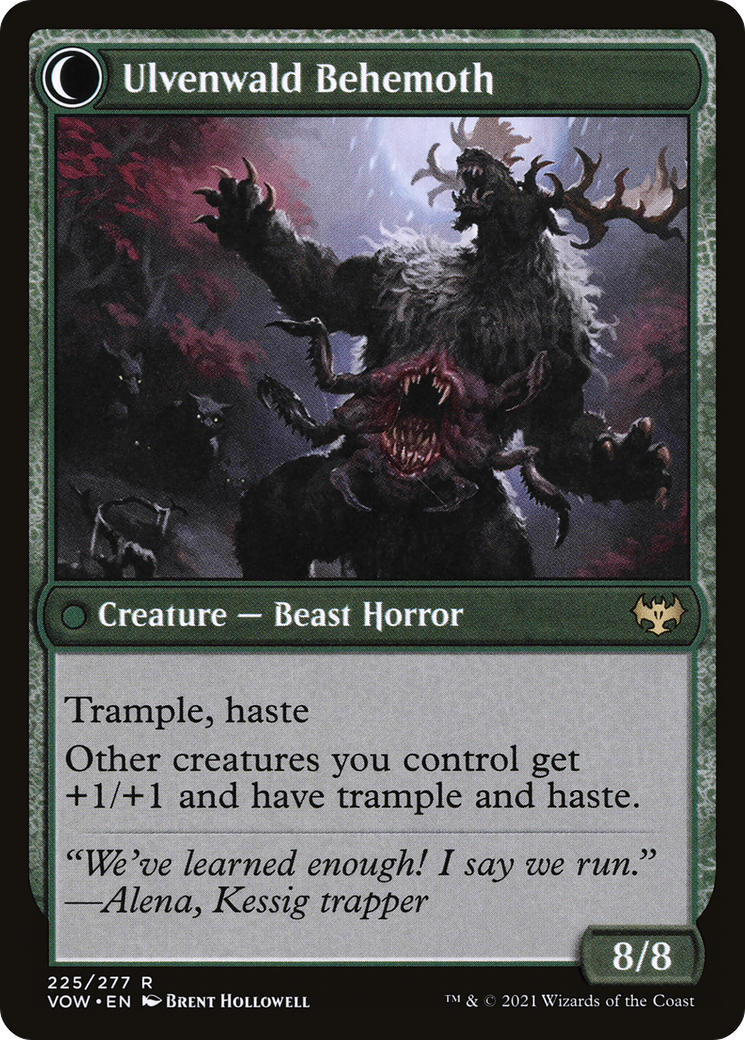 Ulvenwald Oddity // Ulvenwald Behemoth (225) [Innistrad: Crimson Vow] foil - Deck Out Gaming