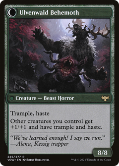 Ulvenwald Oddity // Ulvenwald Behemoth (225) [Innistrad: Crimson Vow] foil - Deck Out Gaming