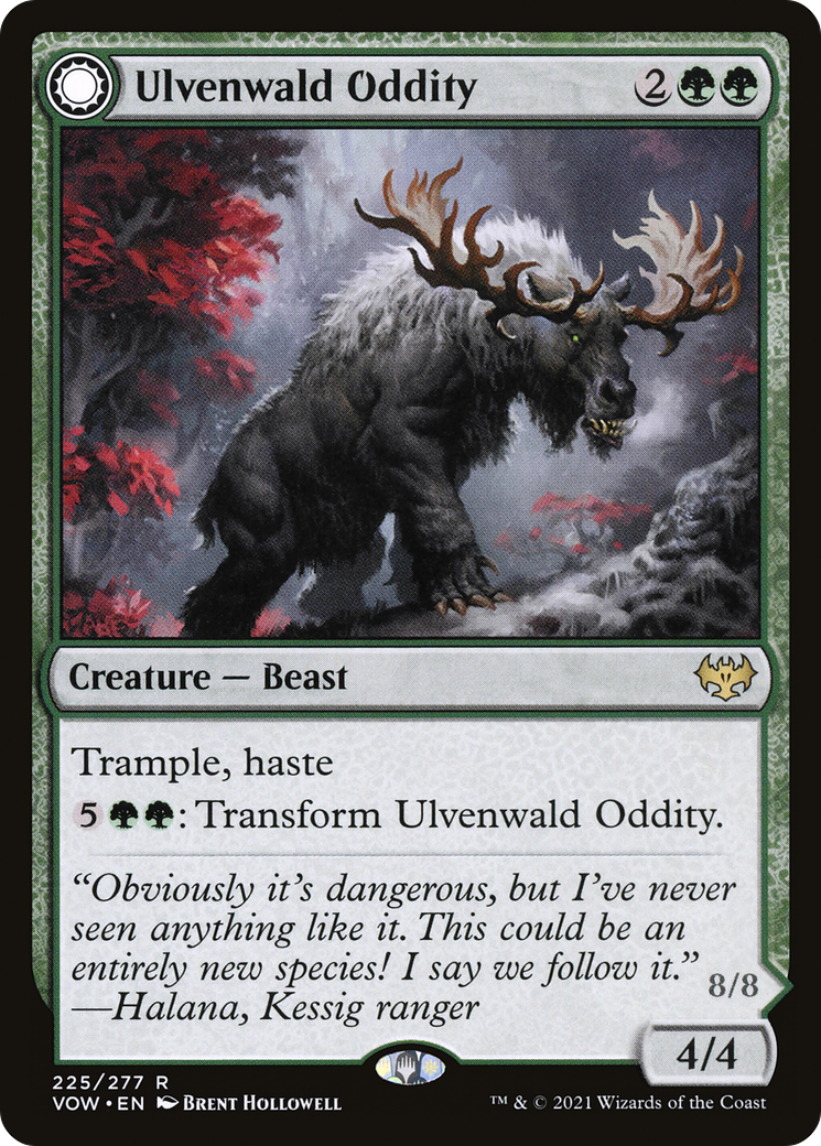 Ulvenwald Oddity // Ulvenwald Behemoth (225) [Innistrad: Crimson Vow] foil - Deck Out Gaming
