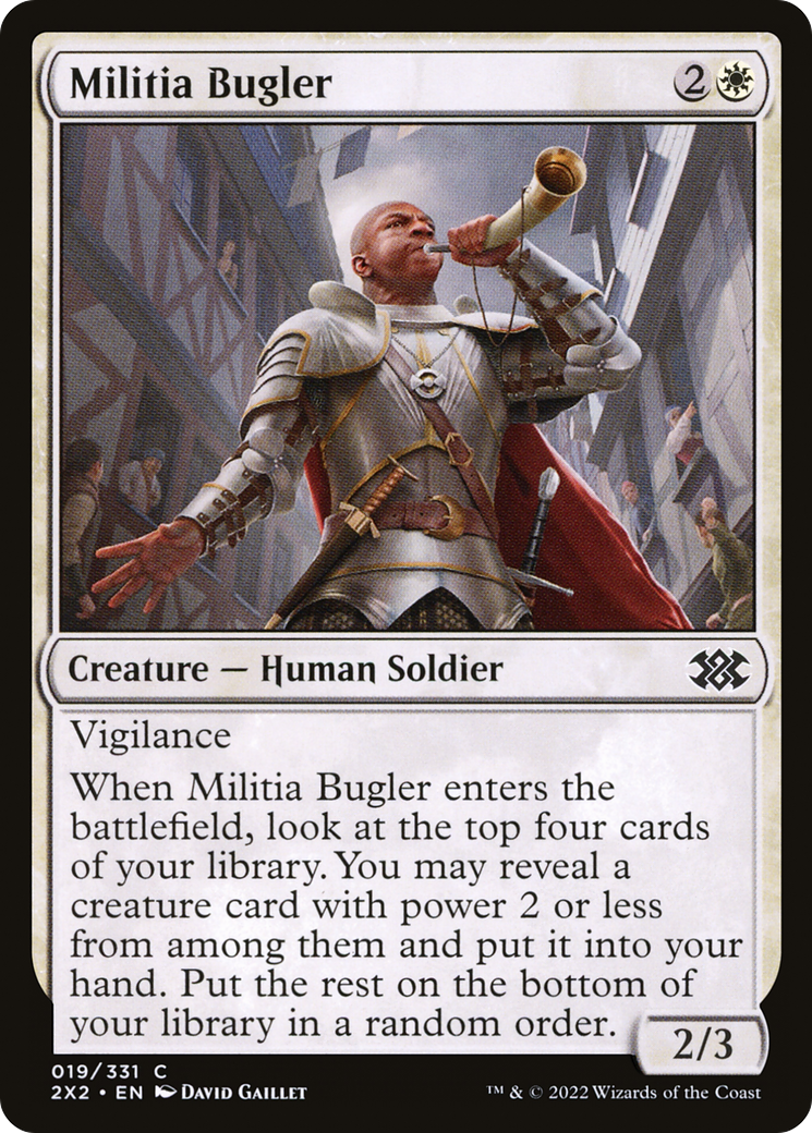 Militia Bugler (19) [Double Masters 2022] foil - Deck Out Gaming