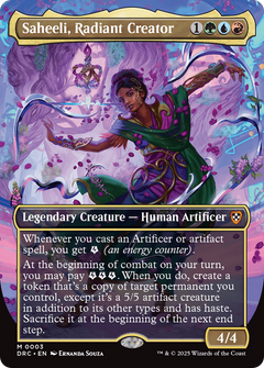 Saheeli, Radiant Creator (Borderless) (3) [Commander: Aetherdrift] - Deck Out Gaming