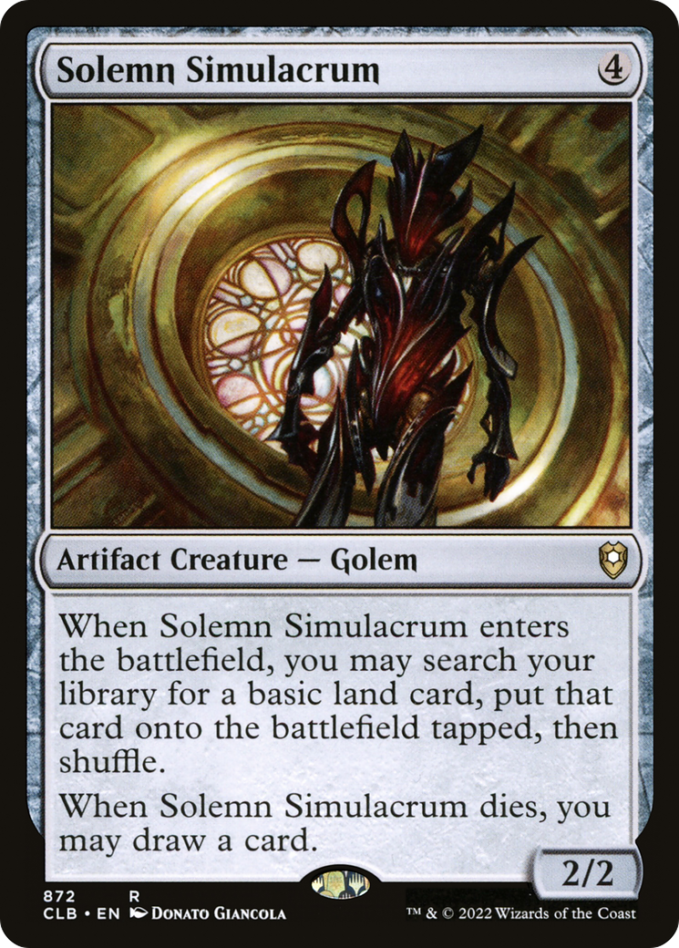 Solemn Simulacrum (872) [Commander Legends: Battle for Baldur's Gate] - Deck Out Gaming