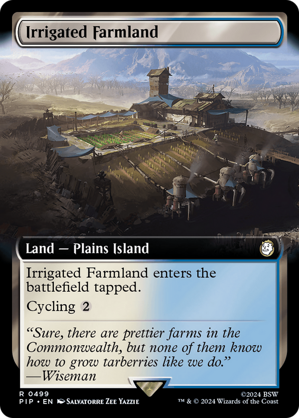 Irrigated Farmland (Extended Art) (499) [Fallout] - Deck Out Gaming