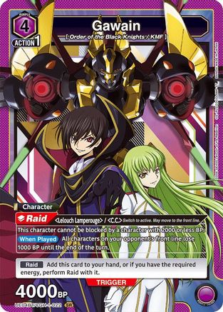 Gawain (UE04BT/CGH-1-022) [Code Geass: Lelouch of the Rebellion] Foil - Deck Out Gaming