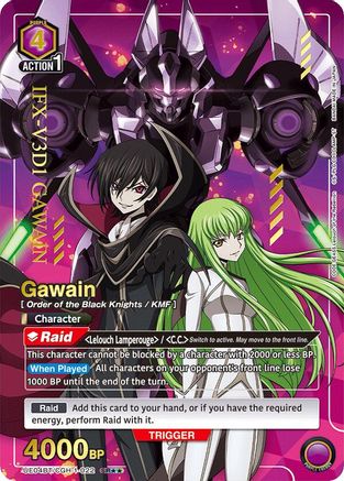 Gawain (SR**) (UE04BT/CGH-1-022) [Code Geass: Lelouch of the Rebellion] Foil - Deck Out Gaming