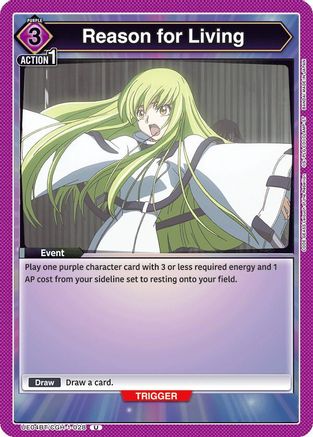 Reason for Living (UE04BT/CGH-1-028) [Code Geass: Lelouch of the Rebellion] - Deck Out Gaming