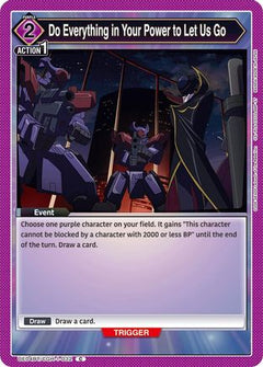 Do Everything in Your Power to Let Us Go (UE04BT/CGH-1-032) [Code Geass: Lelouch of the Rebellion] - Deck Out Gaming
