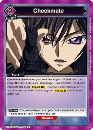 Checkmate (UE04BT/CGH-1-033) [Code Geass: Lelouch of the Rebellion] - Deck Out Gaming