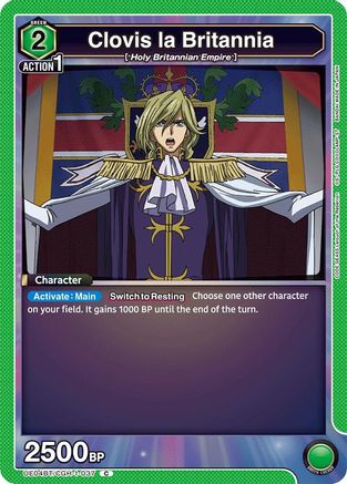 Clovis la Britannia (UE04BT/CGH-1-037) [Code Geass: Lelouch of the Rebellion] - Deck Out Gaming