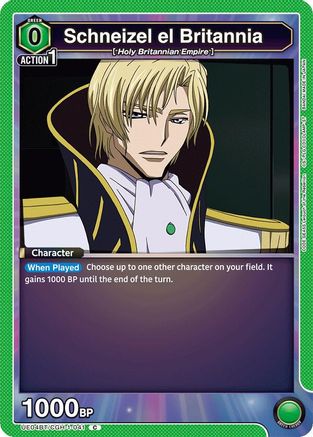 Schneizel el Britannia (UE04BT/CGH-1-041) [Code Geass: Lelouch of the Rebellion] - Deck Out Gaming