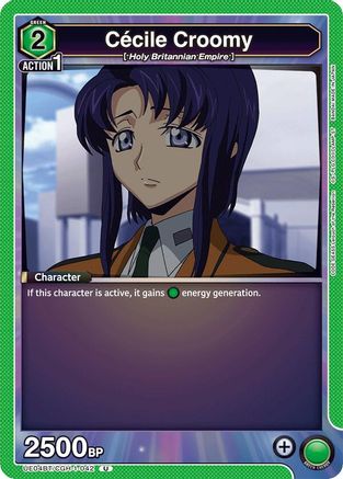 Cecile Croomy (UE04BT/CGH-1-042) [Code Geass: Lelouch of the Rebellion] - Deck Out Gaming