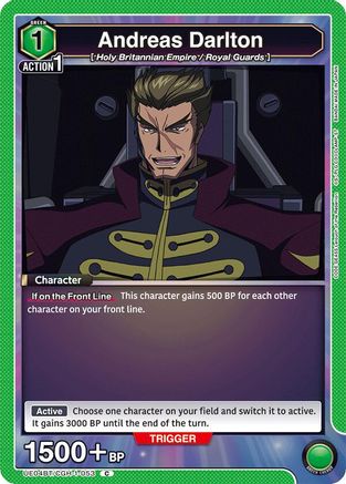 Andreas Darlton (UE04BT/CGH-1-053) [Code Geass: Lelouch of the Rebellion] - Deck Out Gaming