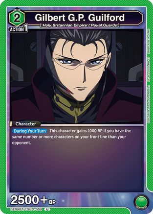 Gilbert G.P. Guilford (UE04BT/CGH-1-054) [Code Geass: Lelouch of the Rebellion] - Deck Out Gaming