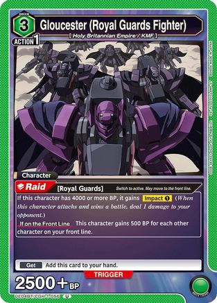 Gloucester (Royal Guards Fighter) (UE04BT/CGH-1-056) [Code Geass: Lelouch of the Rebellion] - Deck Out Gaming