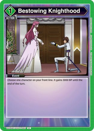 Bestowing Knighthood (UE04BT/CGH-1-065) [Code Geass: Lelouch of the Rebellion] - Deck Out Gaming