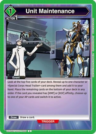 Unit Maintenance (UE04BT/CGH-1-066) [Code Geass: Lelouch of the Rebellion] - Deck Out Gaming