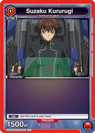 Suzaku Kururugi (072) (UE04BT/CGH-1-072) [Code Geass: Lelouch of the Rebellion] - Deck Out Gaming