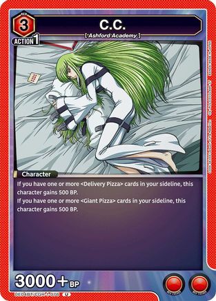 C.C. (076) (UE04BT/CGH-1-076) [Code Geass: Lelouch of the Rebellion] - Deck Out Gaming