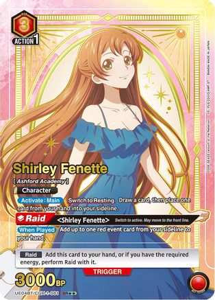 Shirley Fenette (081) (SR**) (UE04BT/CGH-1-081) [Code Geass: Lelouch of the Rebellion] Foil - Deck Out Gaming