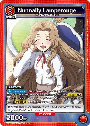 Nunnally Lamperouge (084) (UE04BT/CGH-1-084) [Code Geass: Lelouch of the Rebellion] Foil - Deck Out Gaming