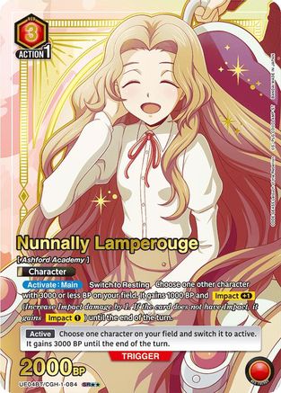 Nunnally Lamperouge (084) (SR**) (UE04BT/CGH-1-084) [Code Geass: Lelouch of the Rebellion] Foil - Deck Out Gaming