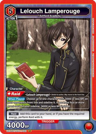 Lelouch Lamperouge (092) (UE04BT/CGH-1-092) [Code Geass: Lelouch of the Rebellion] Foil - Deck Out Gaming