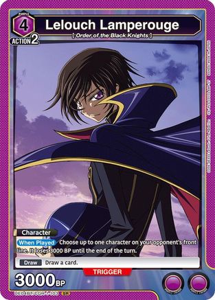 Lelouch Lamperouge (103) (UE04BT/CGH-1-103) [Code Geass: Lelouch of the Rebellion] Foil - Deck Out Gaming