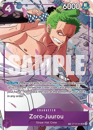 Zoro-Juurou (ST18-004) (ST18-004) [Emperors in the New World] Foil - Deck Out Gaming