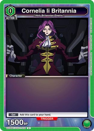 Cornelia li Britannia (038) (Box Topper Foil) (UE04BT/CGH-1-038) [Code Geass: Lelouch of the Rebellion] Foil - Deck Out Gaming