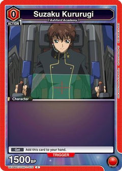 Suzaku Kururugi (072) (Box Topper Foil) (UE04BT/CGH-1-072) [Code Geass: Lelouch of the Rebellion] Foil - Deck Out Gaming