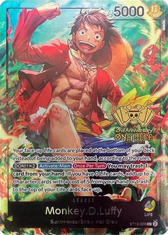 Monkey.D.Luffy (2nd Anniversary Tournament) (ST13-003) [One Piece Promotion Cards] Foil-1