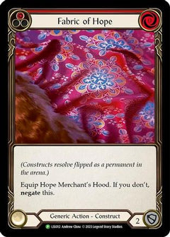 Fabric of Hope // Hope Merchant's Hood - LSS012 (LSS012) [Flesh and Blood: Promo Cards] Cold Foil - Deck Out Gaming