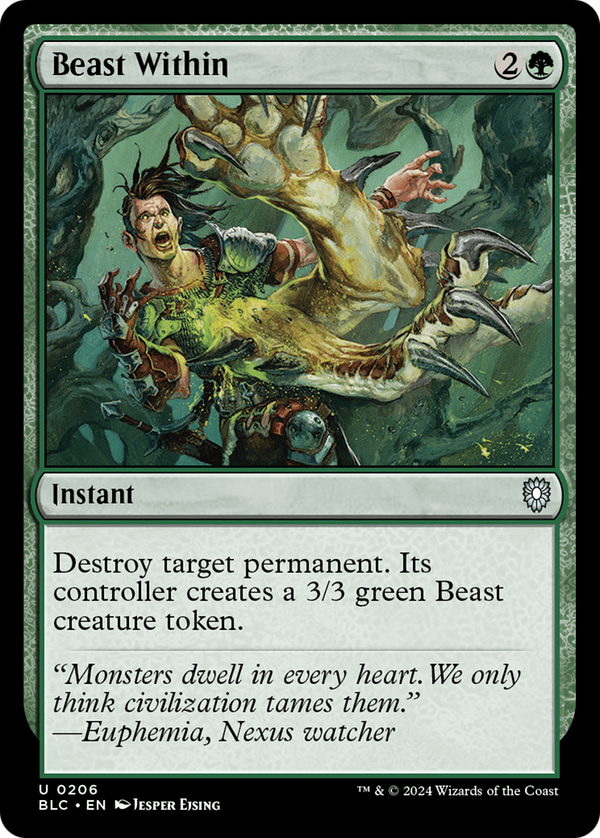 Beast Within (206) [Bloomburrow Commander] - Deck Out Gaming