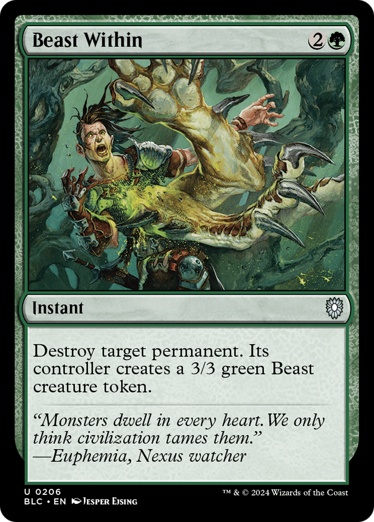 Beast Within (206) [Bloomburrow Commander] - Deck Out Gaming